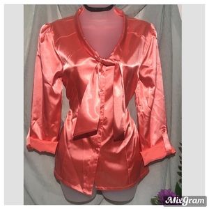 🛍 5/20 NWOT Passports coral blouse sz s